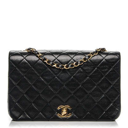 Chanel Lambskin Quilted Small Single Flap Black 1 of 9