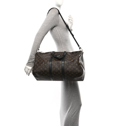 Louis Vuitton Monogram Macassar Keepall Bandouliere 45 2 of 11