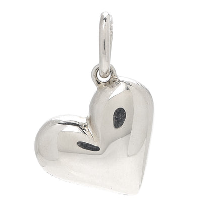 Tiffany Sterling Silver Diamond Etoile Heart Charm 3 of 5