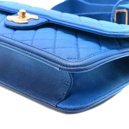 Chanel Caviar Quilted Medium Sunset On The Sea Flap Blue 10 of 10