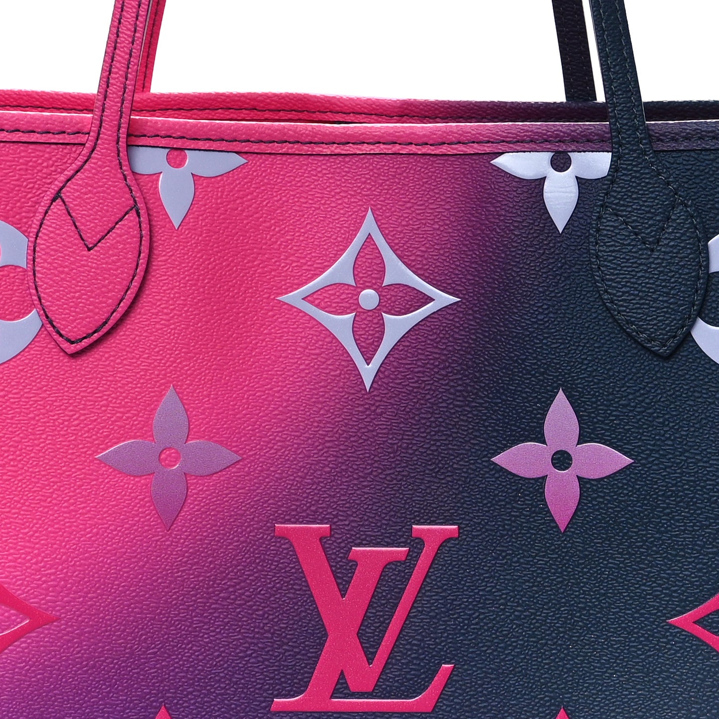 Monogram Giant Spring In The City Neverfull MM Midnight Fuchsia