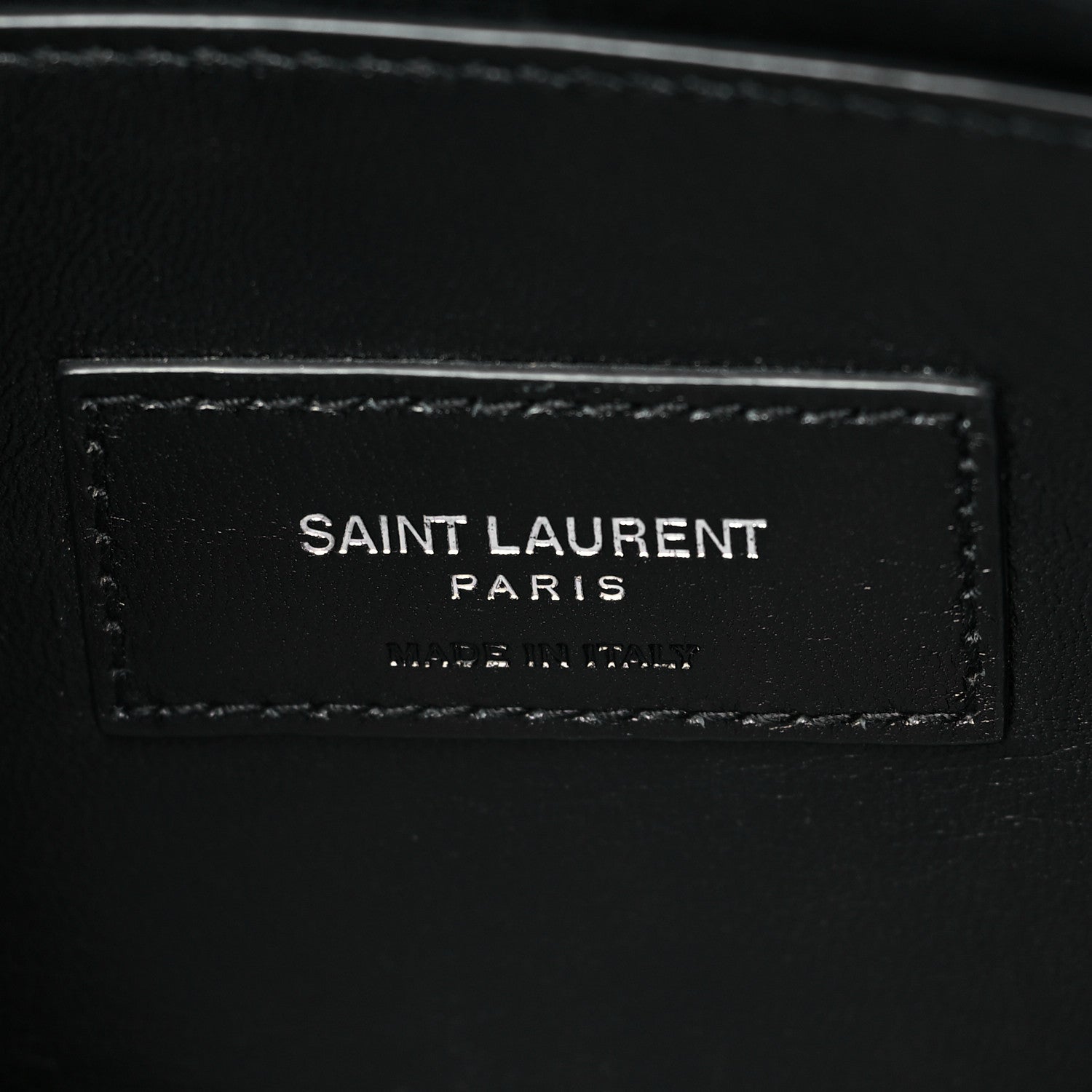 Saint Laurent Grain De Poudre Monogram Monochrome Toy West Hollywood Fold-Over Bag Black 5 of 9