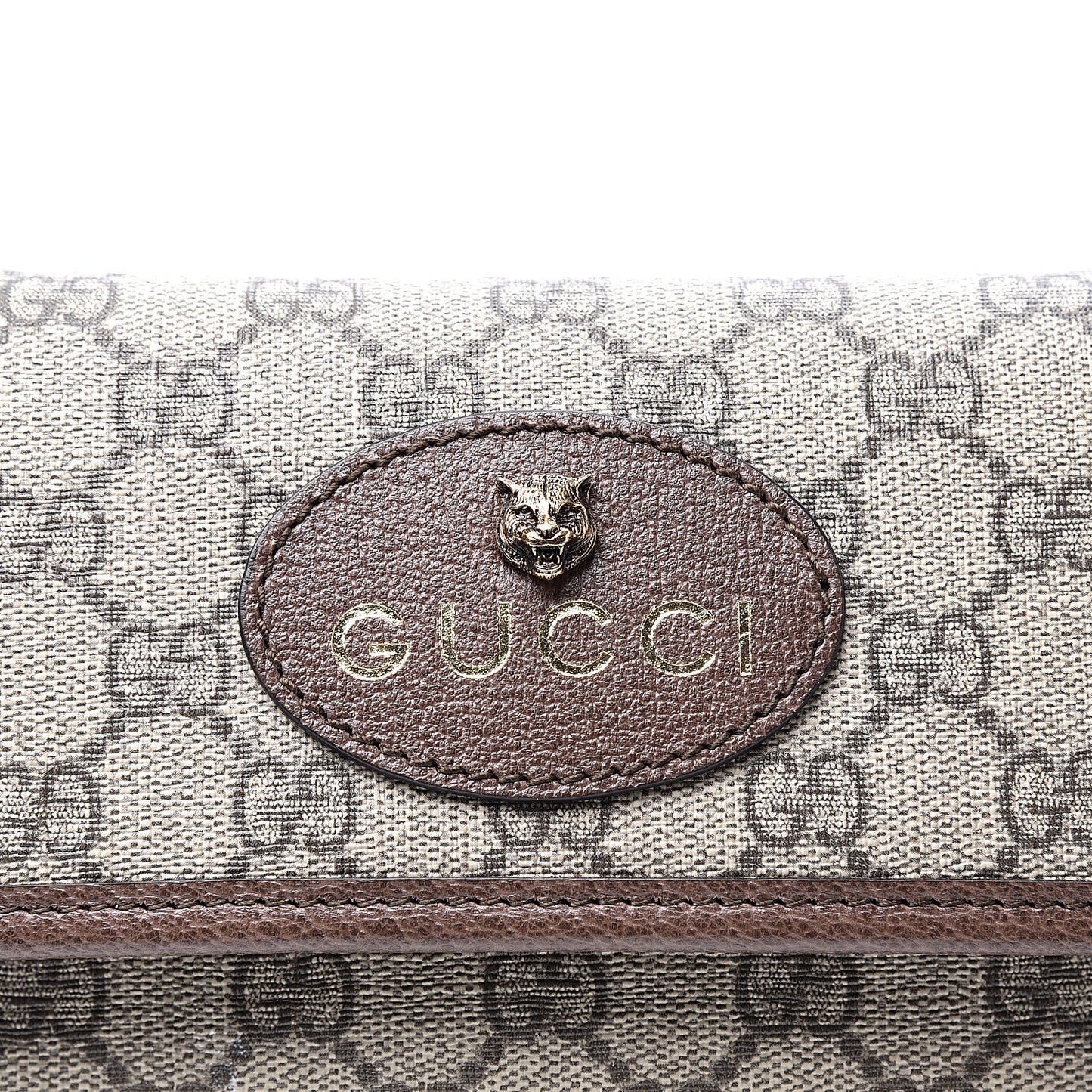 GG Supreme Monogram Neo Vintage Web Belt Bag Brown