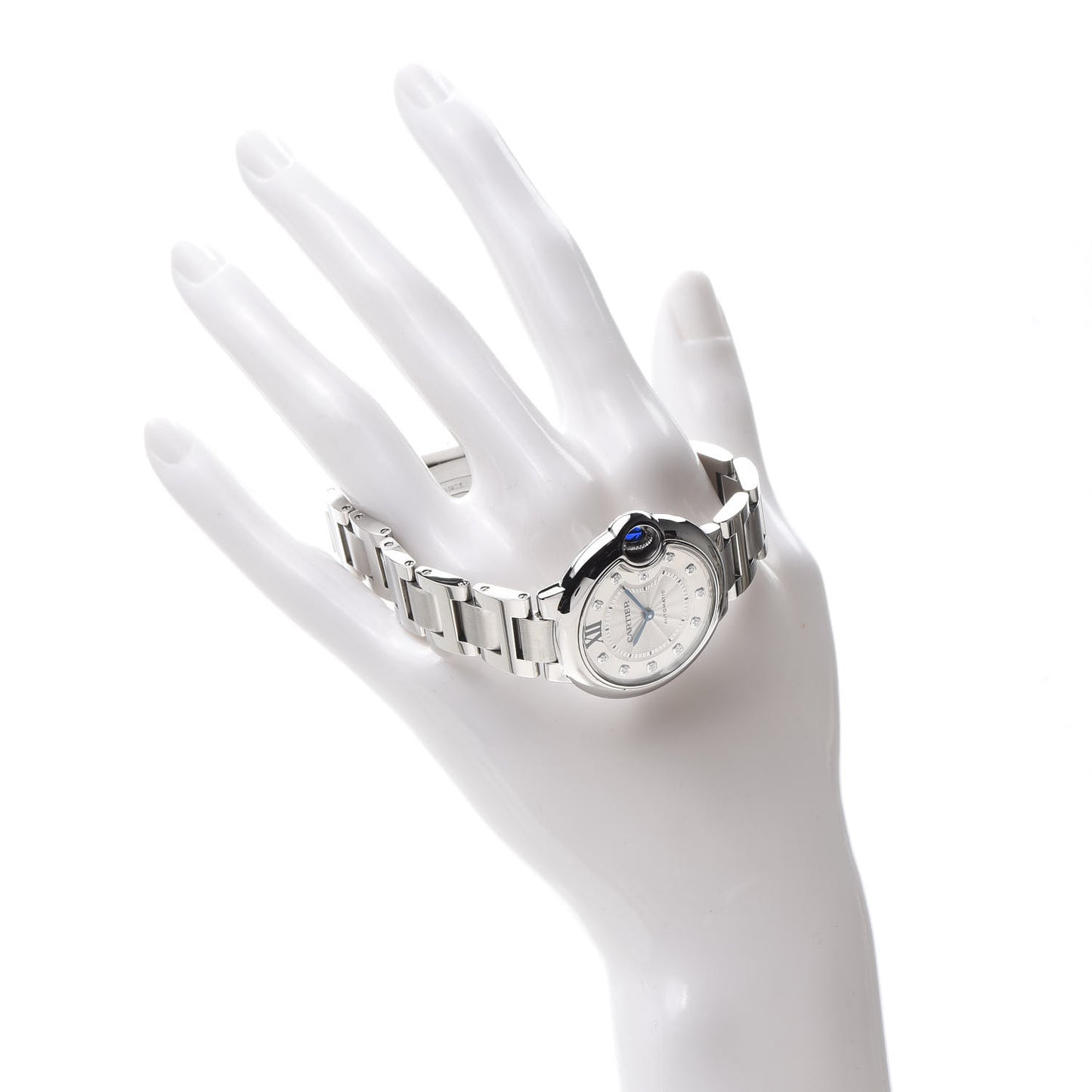 Stainless Steel Diamond 33mm Ballon Bleu De Automatic Watch