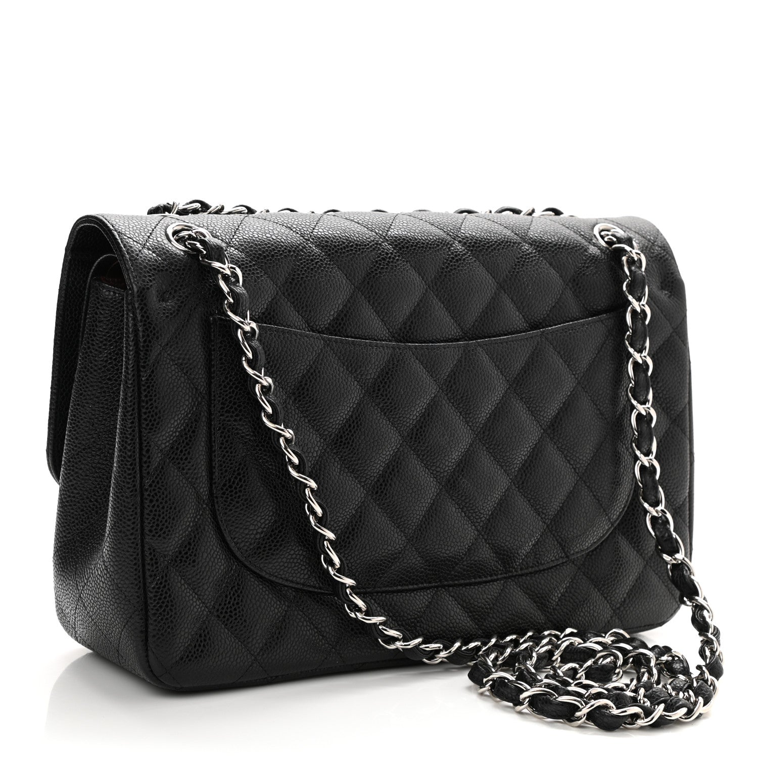 Chanel Caviar Quilted Jumbo Double Flap Black 3 of 11
