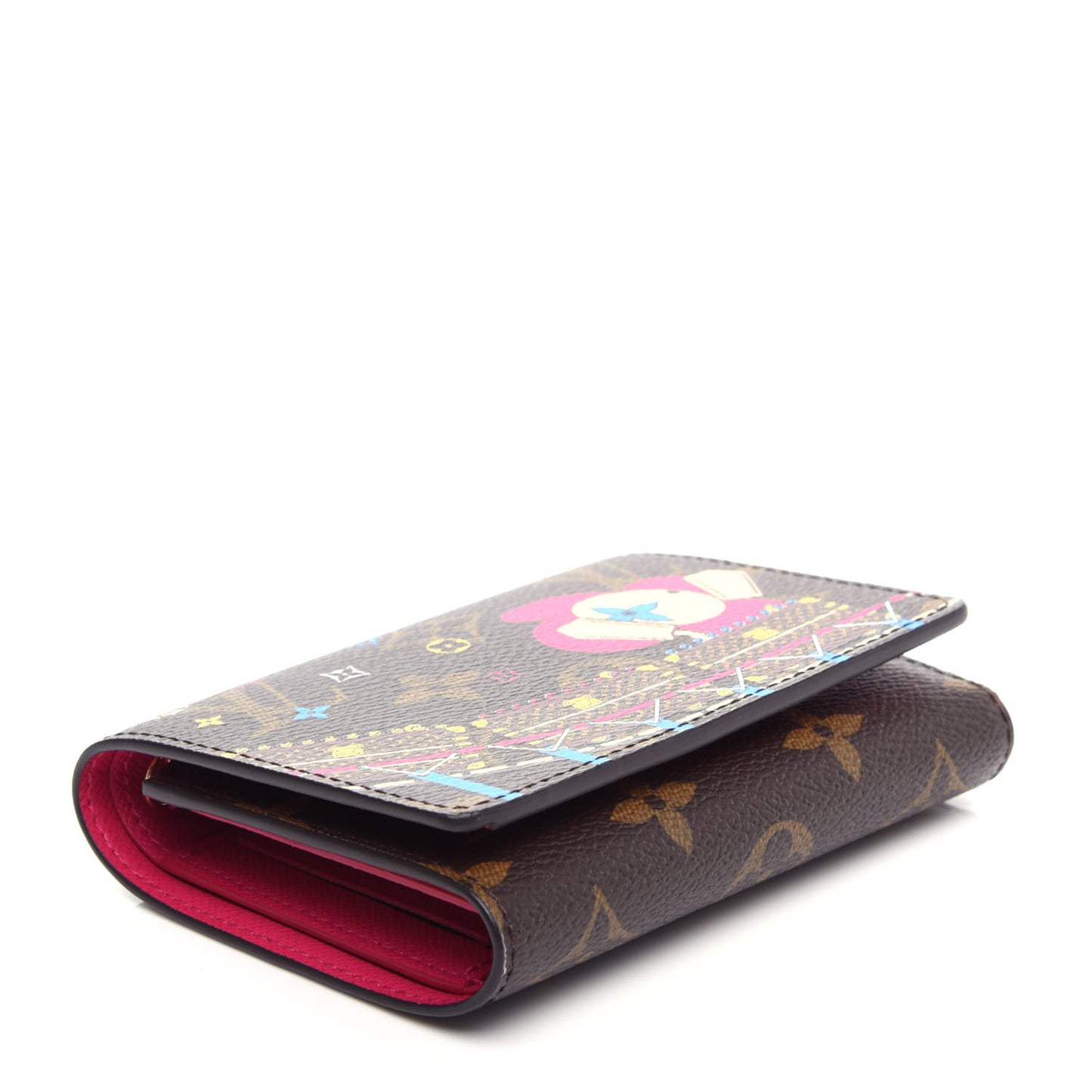 Monogram 2020 Christmas Animation Roller Coaster Victorine Wallet Pivoine