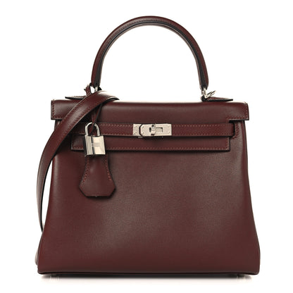Hermes Cheri Calfskin Kelly Retourne 25 Terre 1 of 13