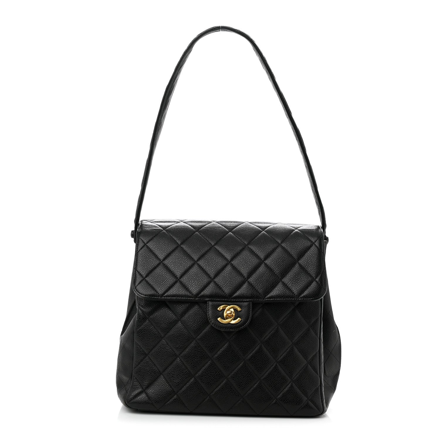 Chanel Caviar Quilted Medium Kelly Flap Black 1 of 13