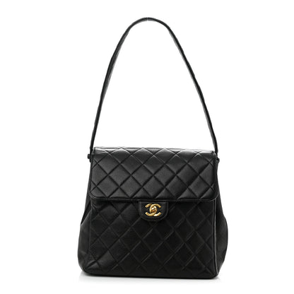 Chanel Caviar Quilted Medium Kelly Flap Black 1 of 13