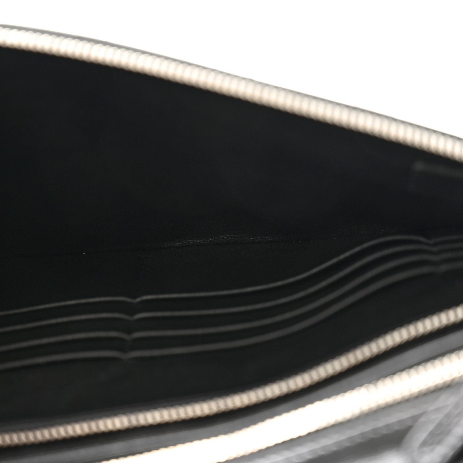 Chanel Shiny Crumpled Calfskin Large 31 Pouch Black 5 of 7