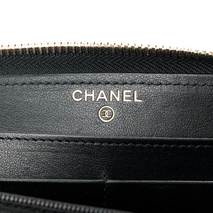 Chanel Caviar Quilted Pearl Coco Candy Large Gusset Zip Black 6 of 13