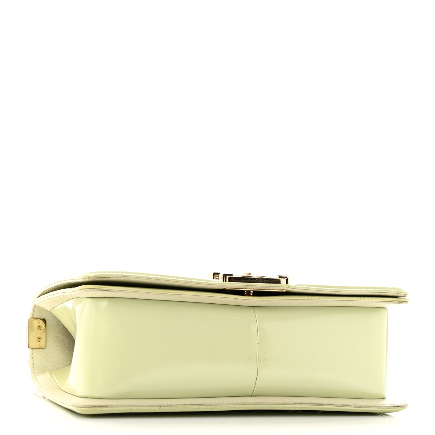 Chanel Patent Quilted Medium Boy Flap Light Green 4 of 9