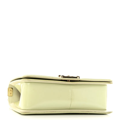 Chanel Patent Quilted Medium Boy Flap Light Green 4 of 9