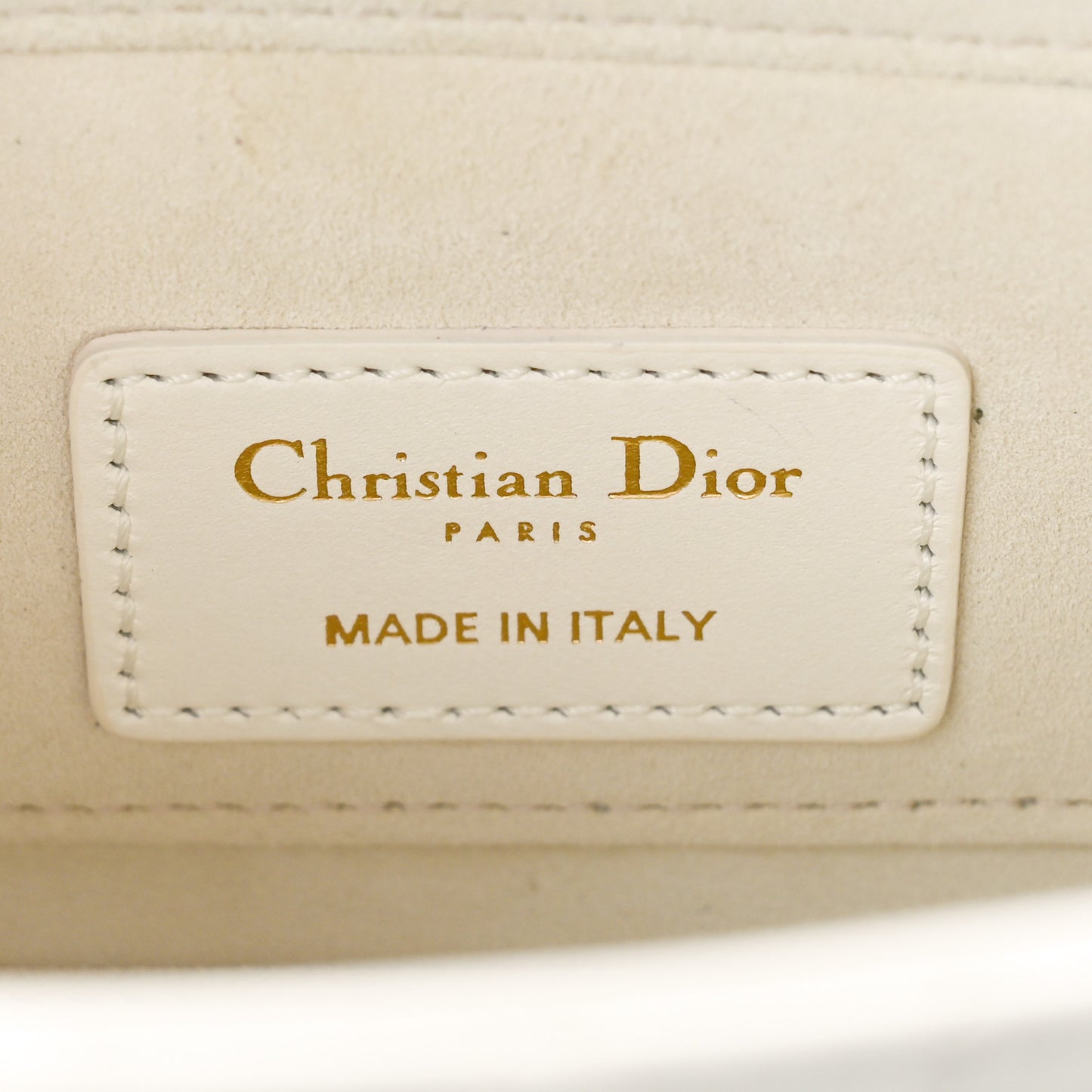 Lambskin Cannage Small Lady D-Joy Latte
