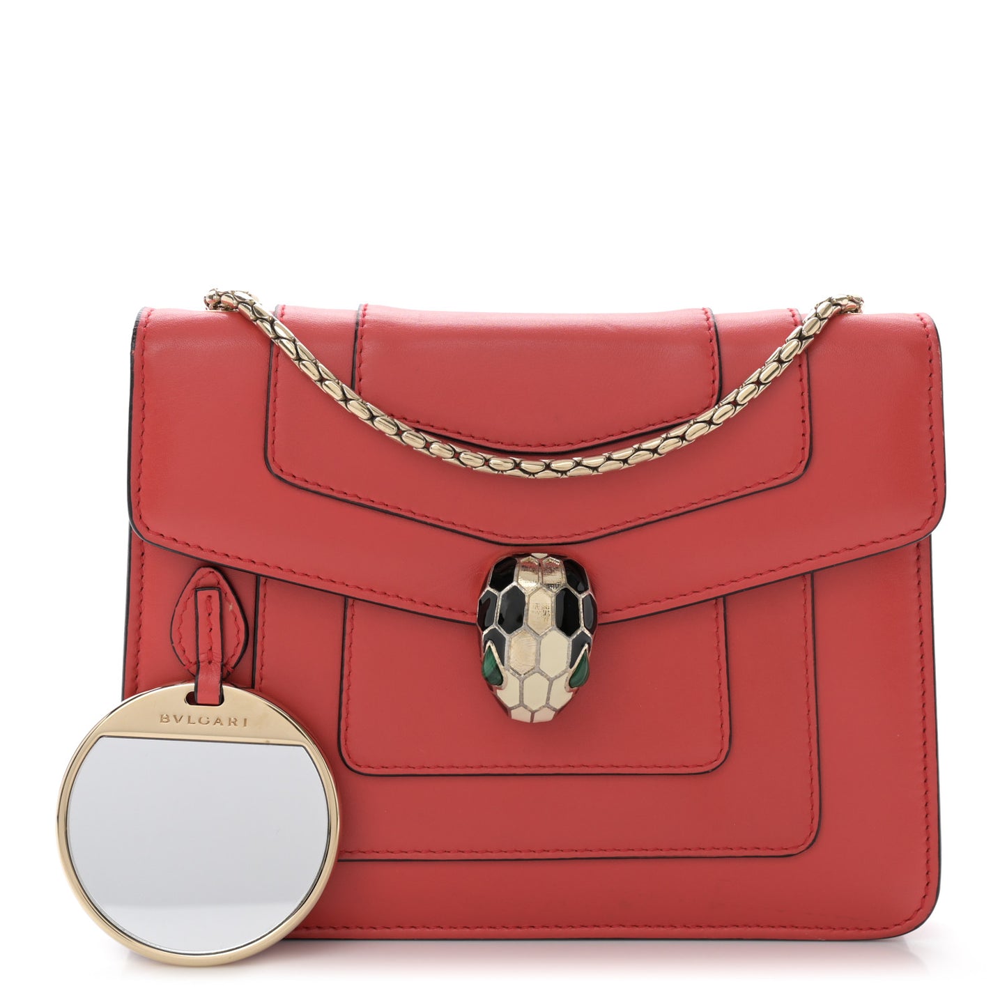 Calfskin Serpenti Forever Crossbody Bag Red