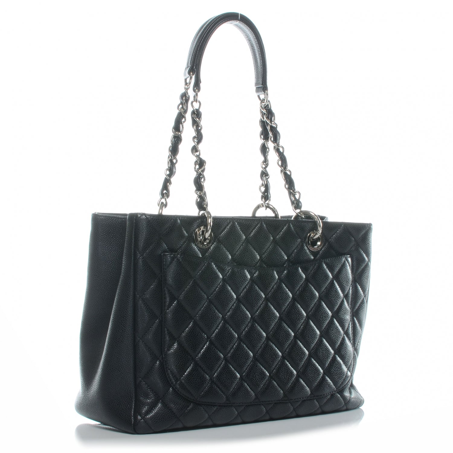 Chanel Caviar Grand Shopping Tote GST Black 3 of 7
