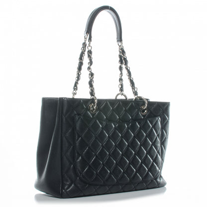 Chanel Caviar Grand Shopping Tote GST Black 3 of 7
