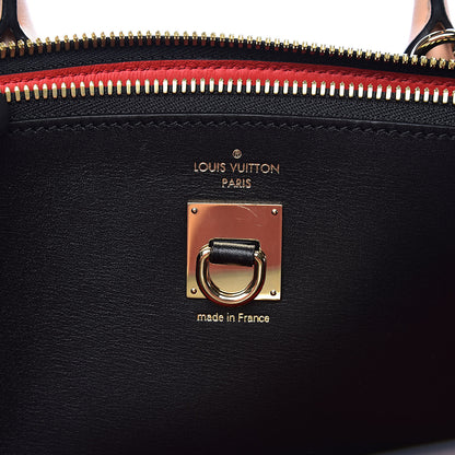 Louis Vuitton Calfskin City Steamer MM Rouge Black 6 of 10