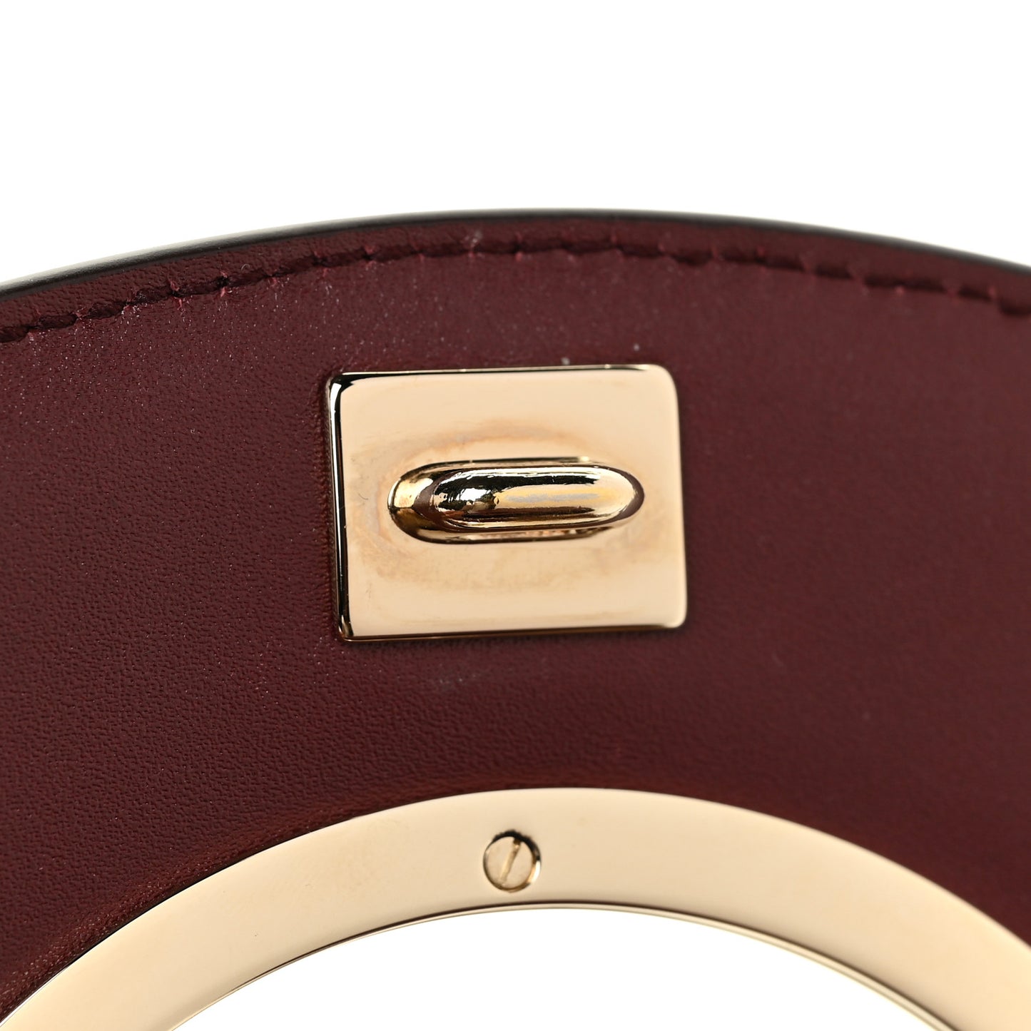 Calfskin Small Vela Flap Bag Wine