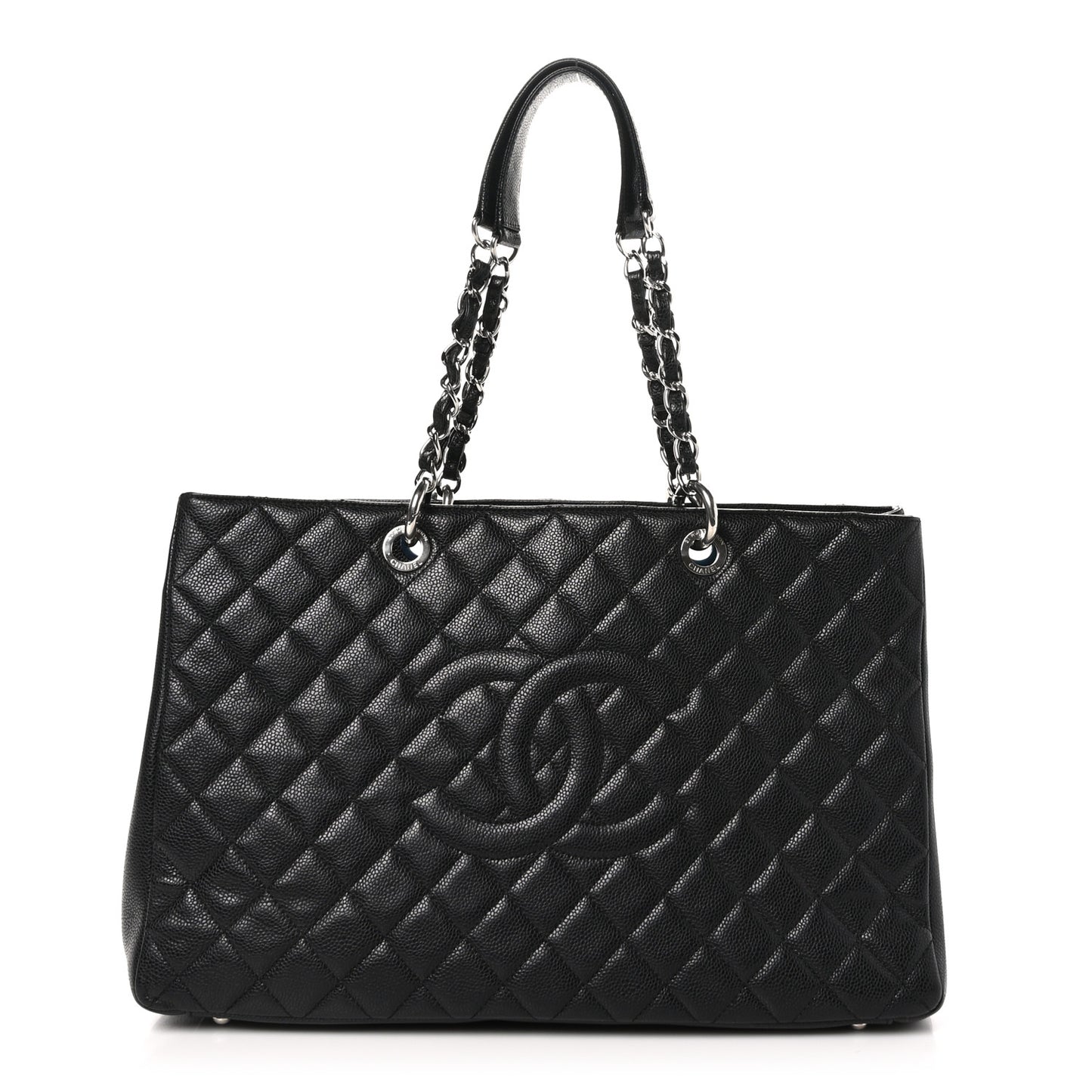 Caviar Quilted XL Grand Shopping Tote GST Black