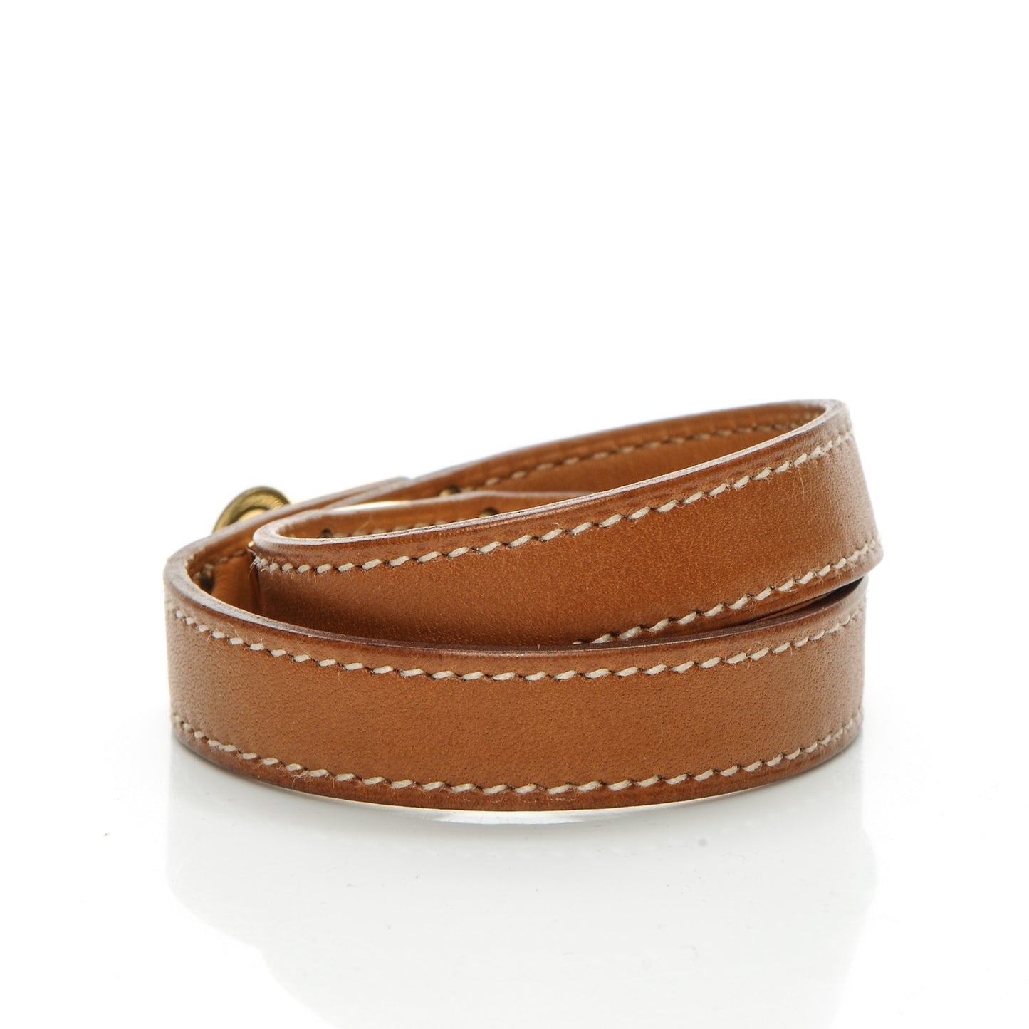 Barenia Kelly Double Tour Bracelet XS Fauve