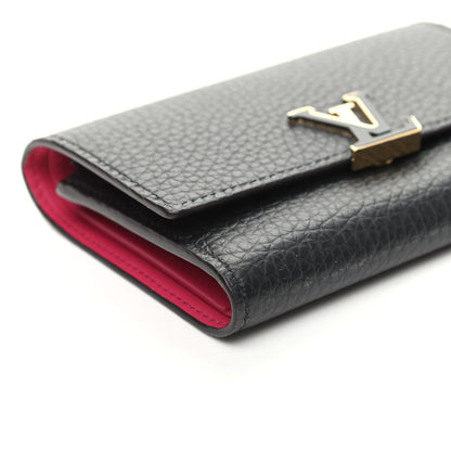 Louis Vuitton Taurillon Capucines Compact Wallet Black 7 of 8
