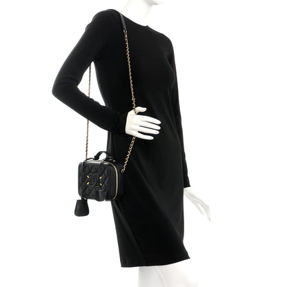 Chanel Caviar Quilted Small CC Filigree Vanity Case Black 2 of 10