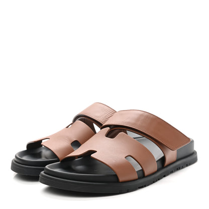 Hermes Epsom Womens Chypre Sandals 39 Natural 3 of 8