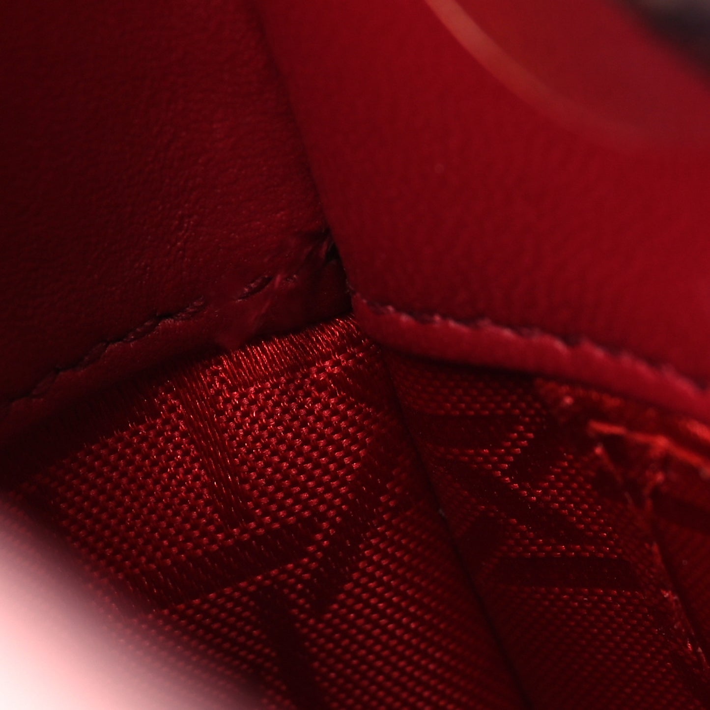 Lambskin Cannage Small My ABCDior Lady Dior Red