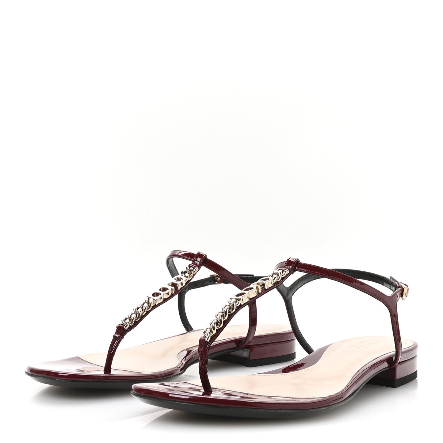 Patent Signoria Thong Sandals 38.5 Rosso Ancora