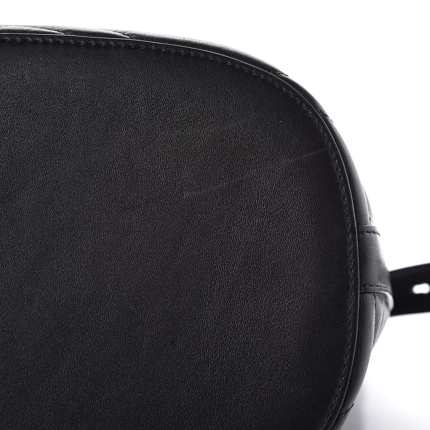 Calfskin Matelasse Sylvie Web GG Marmont Bucket Bag Black
