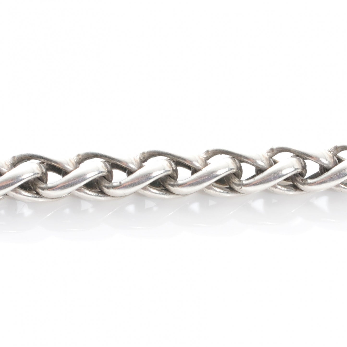 Sterling Silver and 14k Braided Hook Bracelet