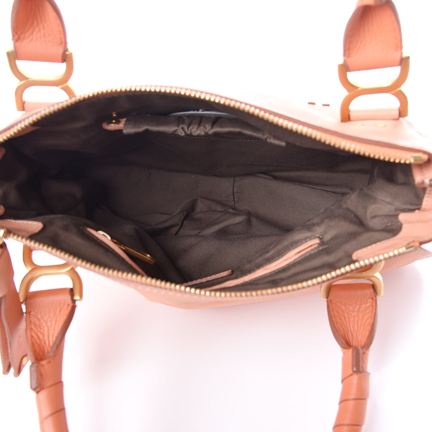 Calfskin Medium Marcie Satchel Coral Sands