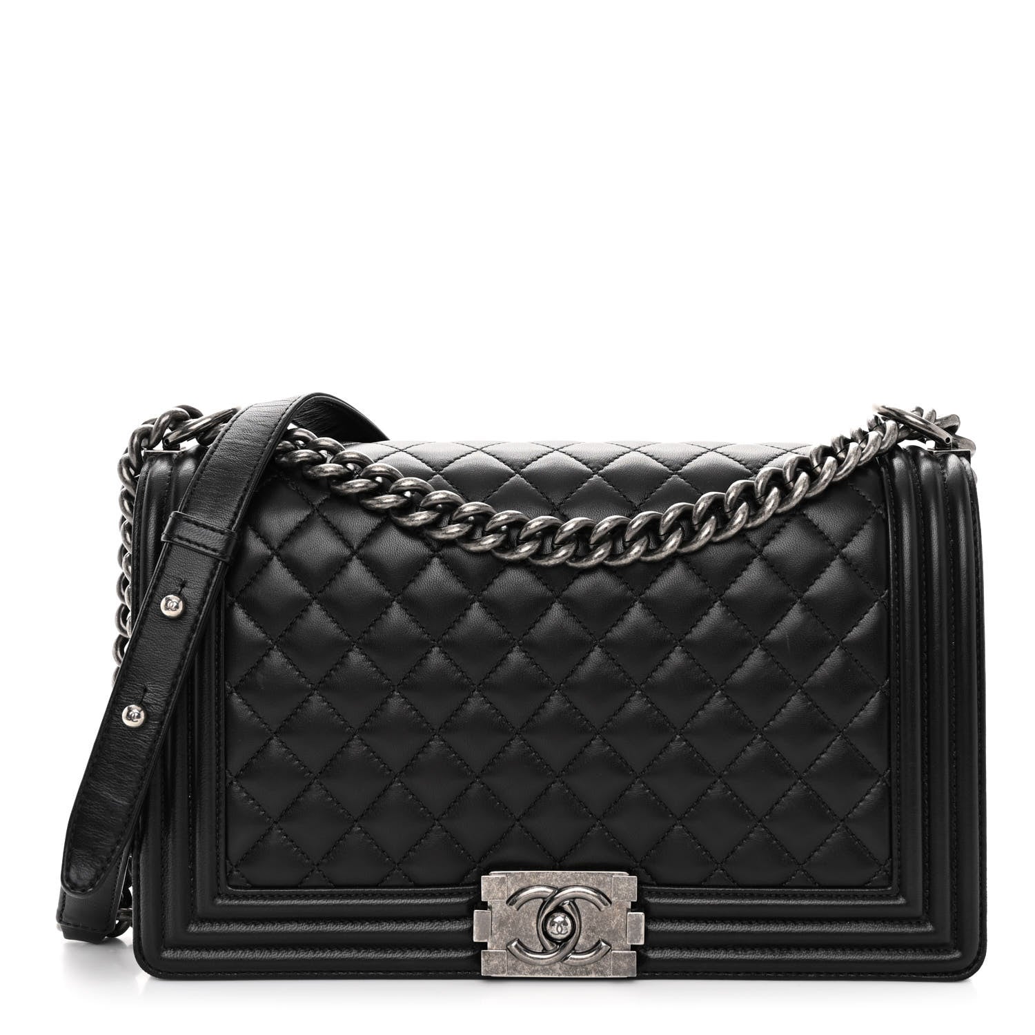 Chanel Lambskin Quilted New Medium Boy Flap Black 1 of 9