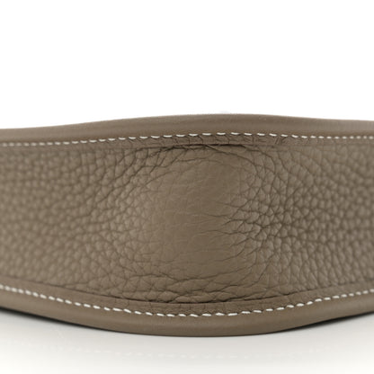 Hermes Taurillon Clemence Amazone Evelyne TPM Etoupe Bleu Indigo 10 of 11