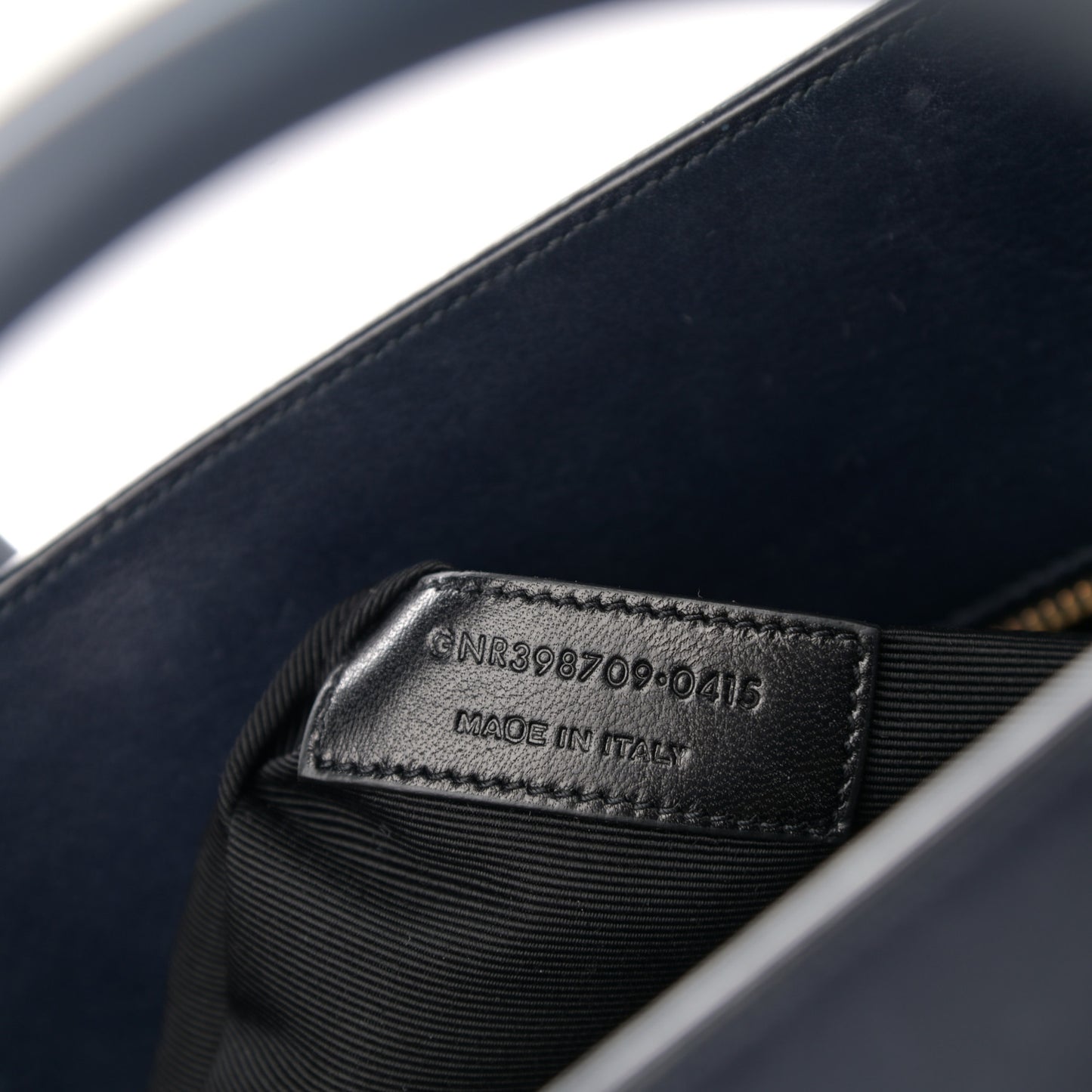 Calfskin Small Sac De Jour Navy