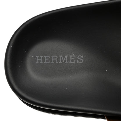 Hermes Calfskin Womens Chypre Sandals 36.5 Naturel 6 of 9