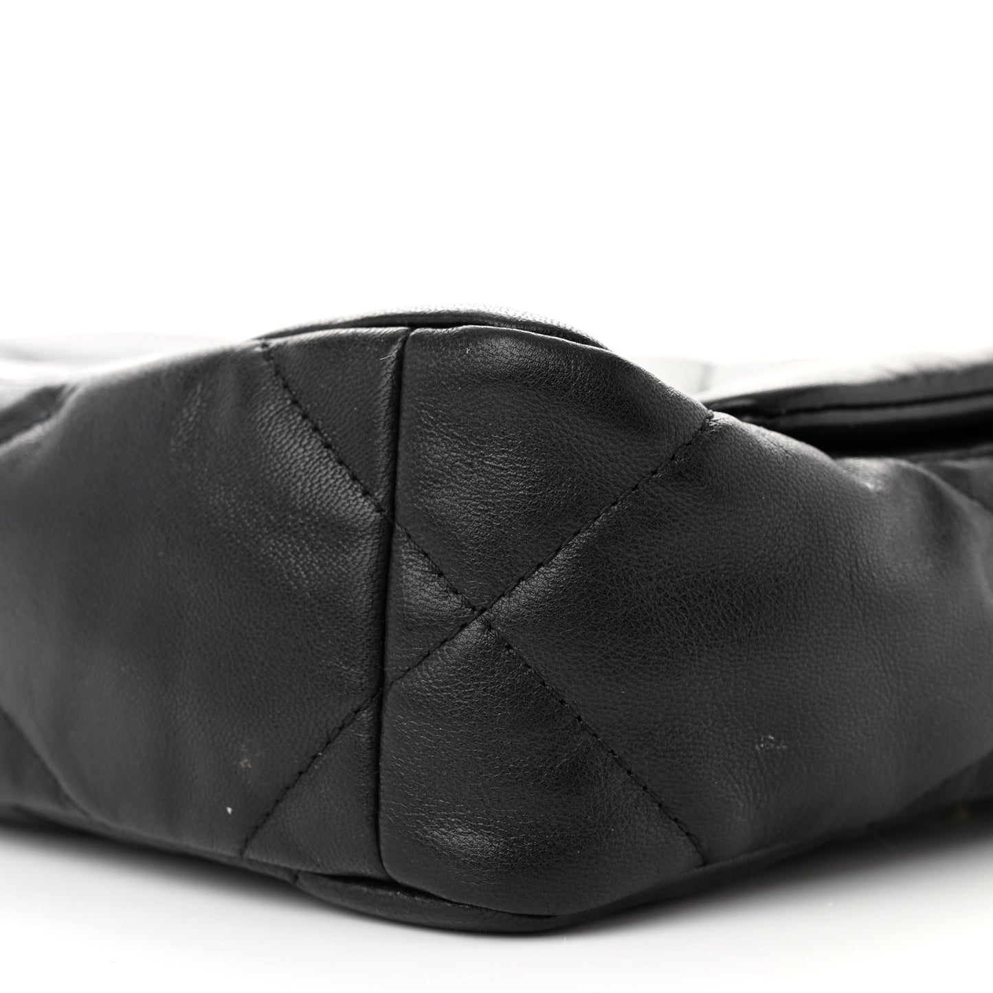 Goatskin Quilted Medium Chanel 19 Flap Black