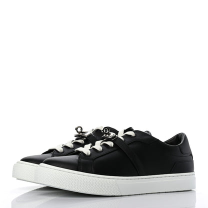 Hermes Calfskin Day Sneakers 37.5 Black 3 of 9