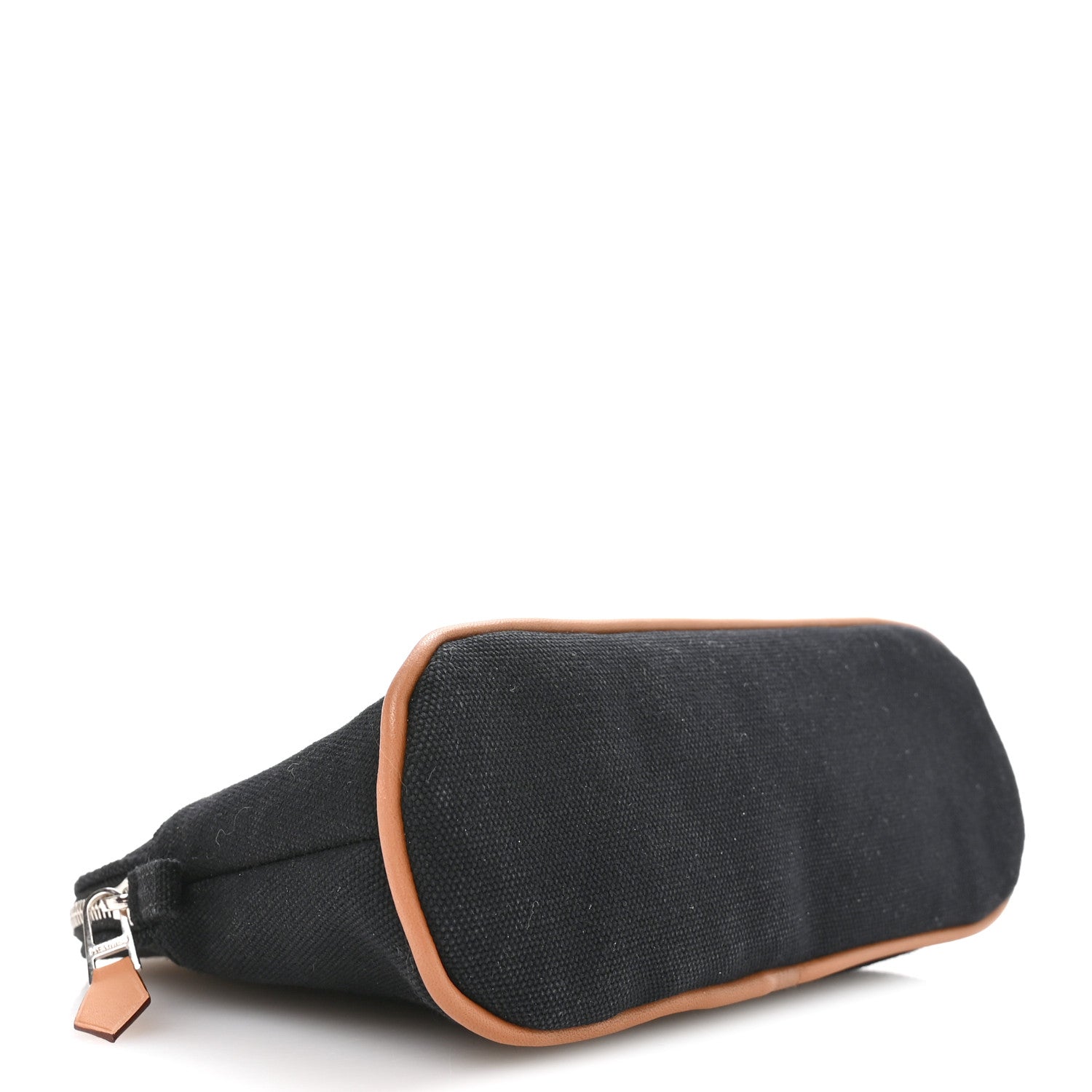 Hermes Cotton Canvas Mini Bolide Travel Cosmetic Pouch Black 8 of 16