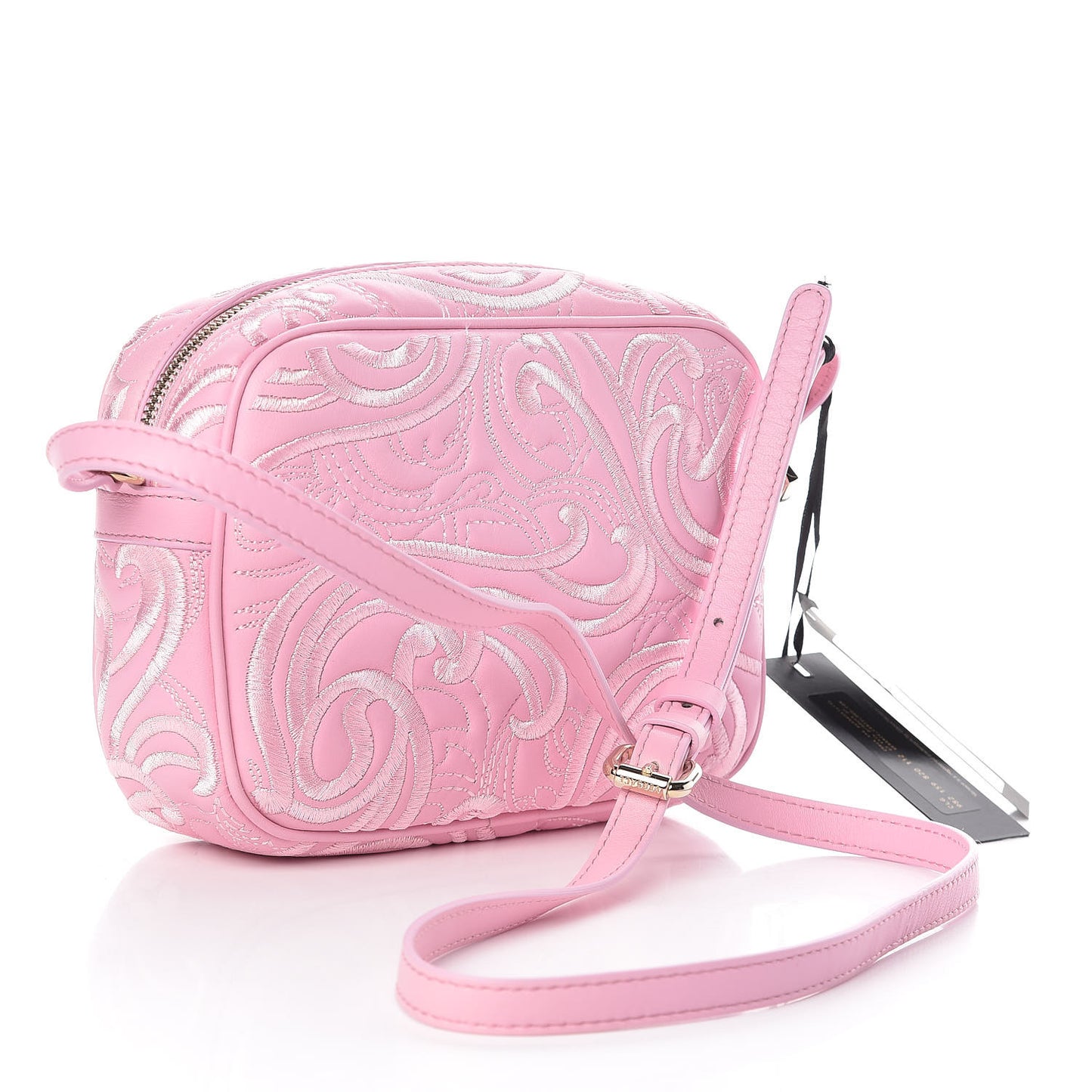 Nappa Barocco Quilted Camera Bag Rosa
