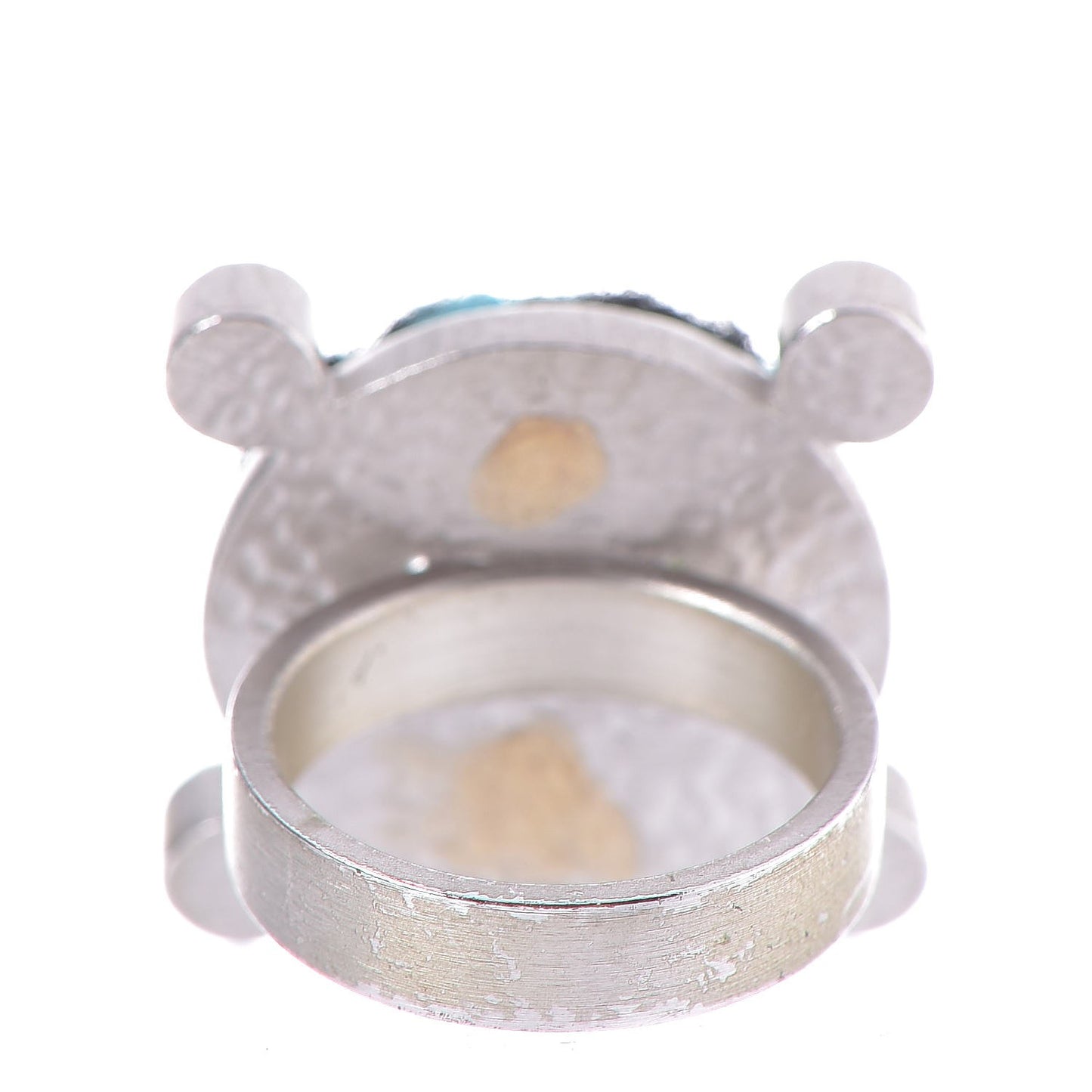 Tweed Crystal CC Ring 6.75 Blue