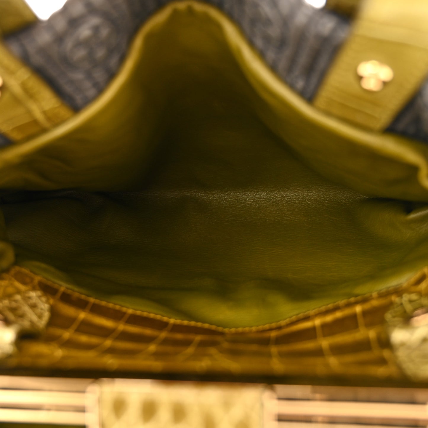 Monogram Motard Alligator Biker Vert Grey