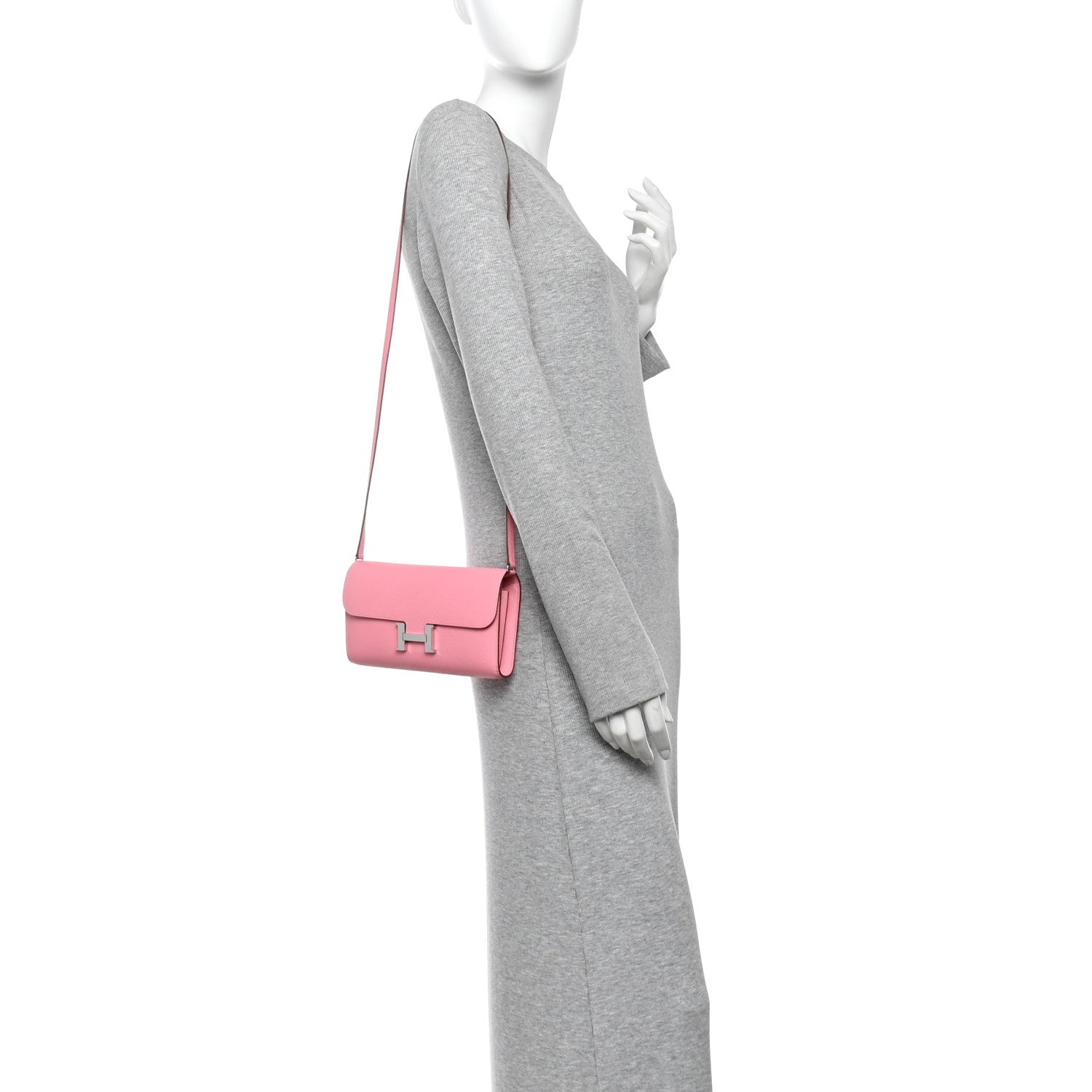 Hermes Epsom Constance Wallet To Go Rose Confetti 2 of 11