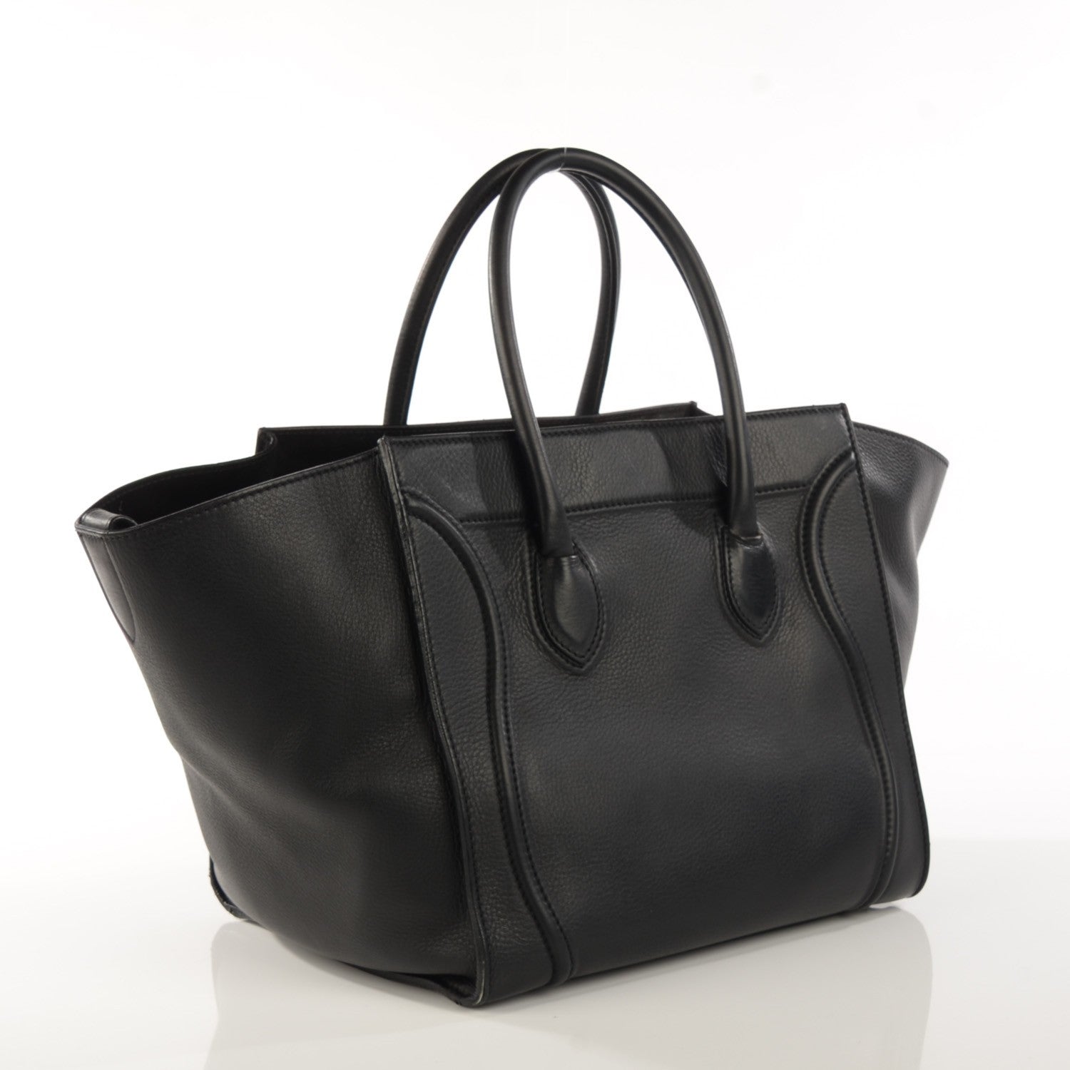 Celine Supple Calfskin Medium Phantom Luggage Black 3 of 16