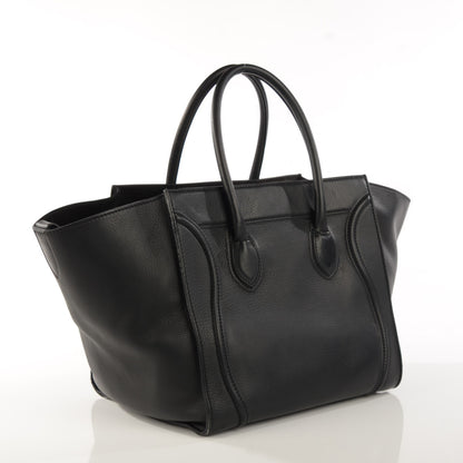 Celine Supple Calfskin Medium Phantom Luggage Black 3 of 16