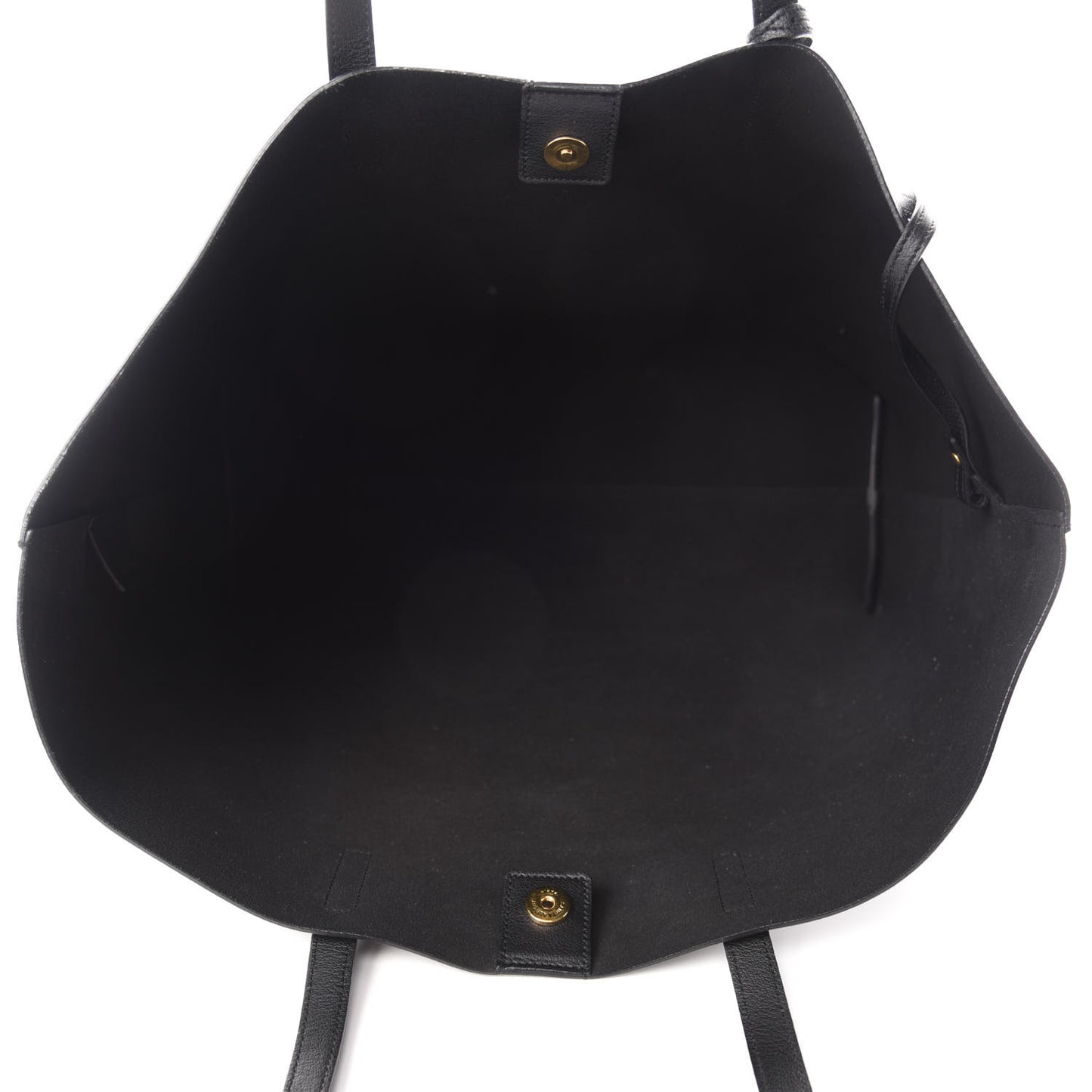 Calfskin Large Shopping Tote Black