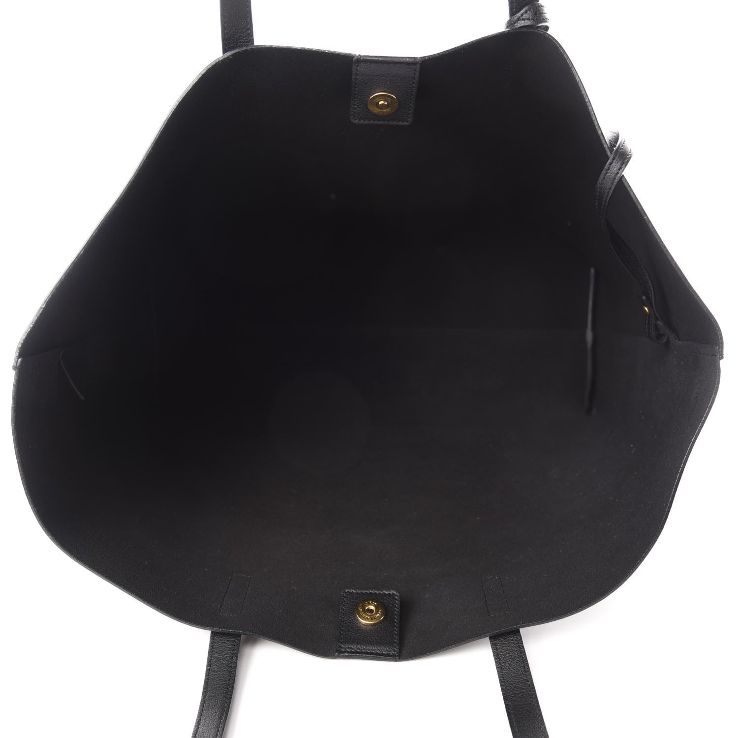 Saint Laurent Calfskin Large Shopping Tote Black 5 of 10