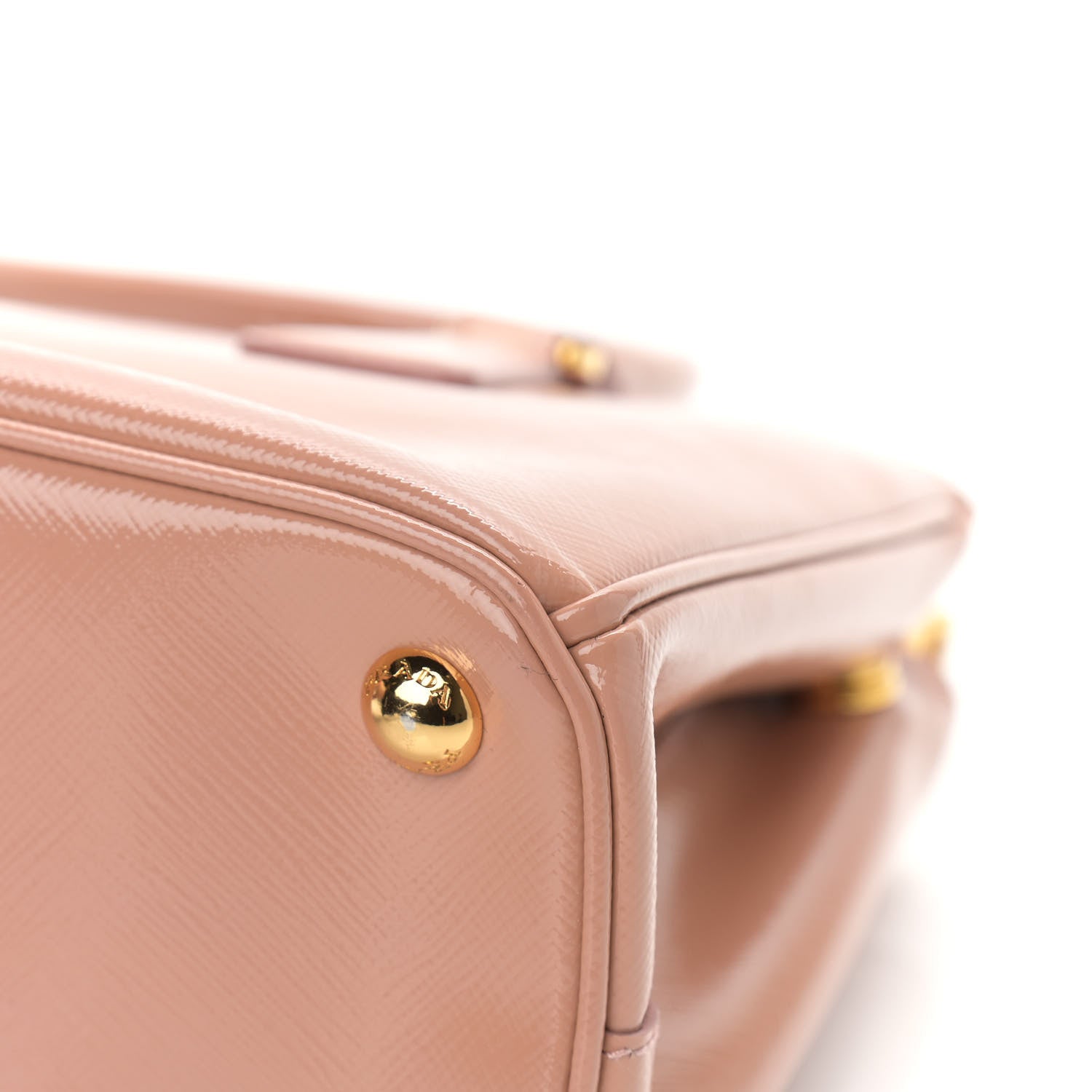 Prada Saffiano Vernice Mini Galleria Double Zip Tote Orchidea 11 of 11