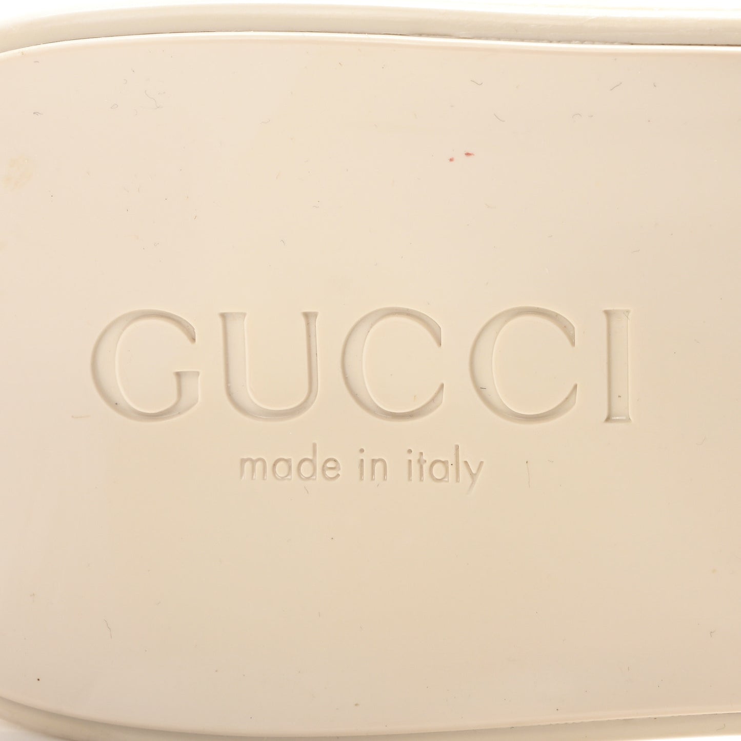 Rubber Gucci Logo Womens Platform 20/60mm Slide Sandals 36 Mystic White